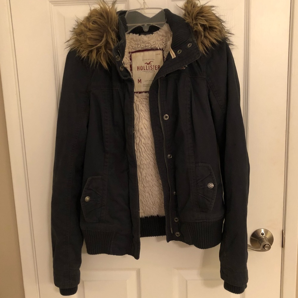 Hollister Faux Fur Lined Parka Jacket